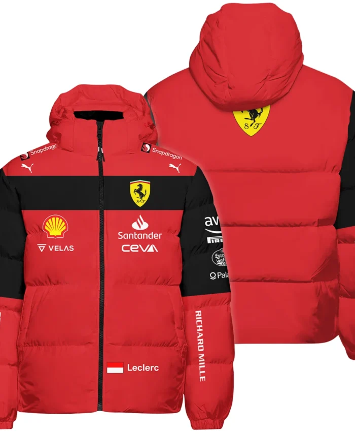 2022 Charles Leclerc Racing Suit Ferrari F1 Down & Puffer Jackets BLVACL190825A11HCJ