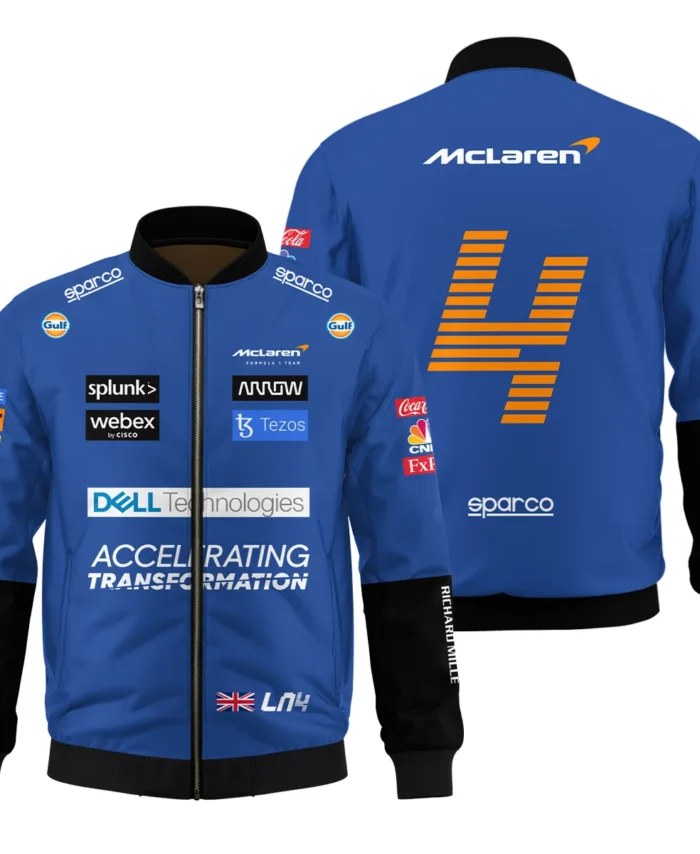 2022 Lando Norris Racing Suit McLaren F1 Bomber BLVALN120825A2BB