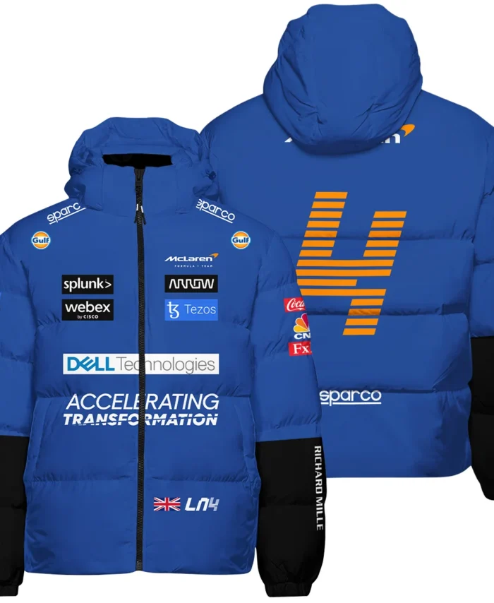 2022 Lando Norris Racing Suit McLaren F1 Down & Puffer Jackets BLVALN120825A2HCJ