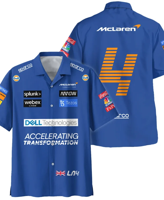 2022 Lando Norris Racing Suit McLaren F1 Hawaiian Shirt BLVALN120825A2HW