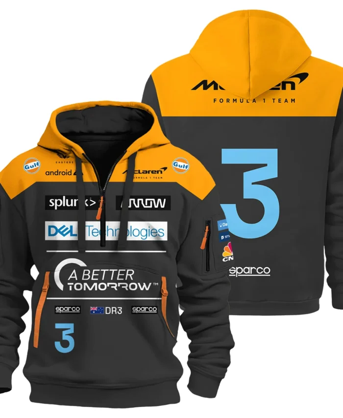 2022 Race Suit Uniform Hoodie Half Zipper For Fans BLVA180725A06HDF-1 CleanFit