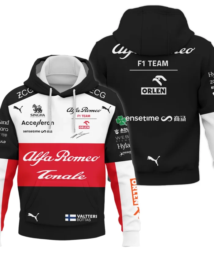 2022 Valtteri Bottas Racing Suit Alfa Romeo F1 Hoodie BLVAVB130925A6HD