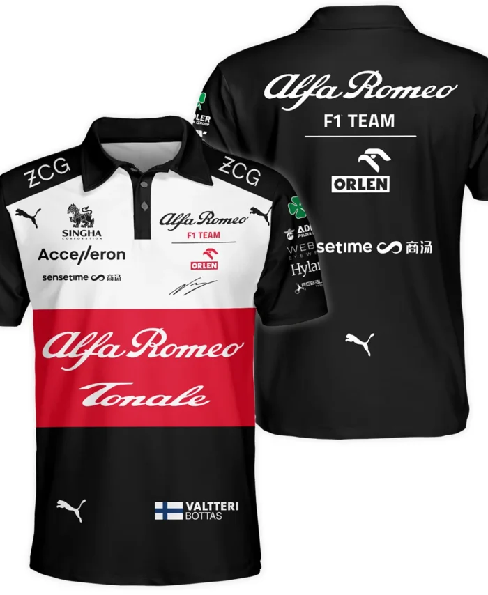 2022 Valtteri Bottas Racing Suit Alfa Romeo F1 Polo Shirt BLVAVB130925A6PL