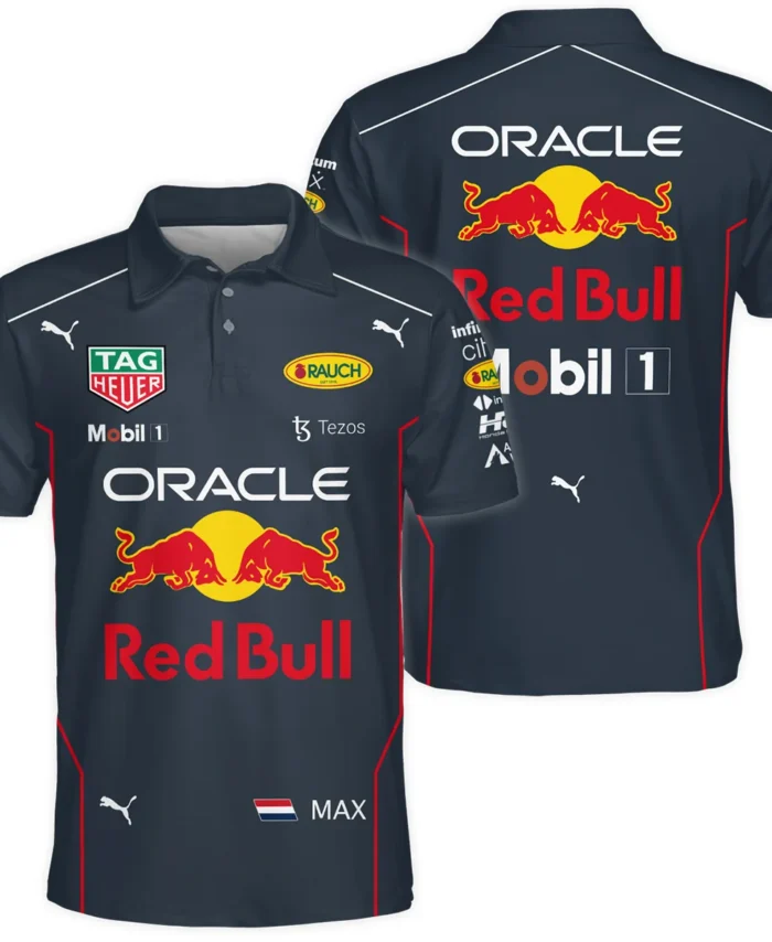 2022 WDC Max Verstappen Racing Suit Red Bull Racing F1 Polo Shirt BLVAMV281125A1PL