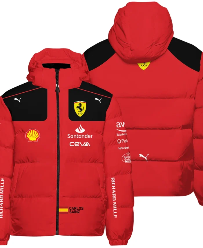 2023 Carlos Sainz Racing Suit Ferrari F1 Down & Puffer Jackets BLVACS190825A10HCJ