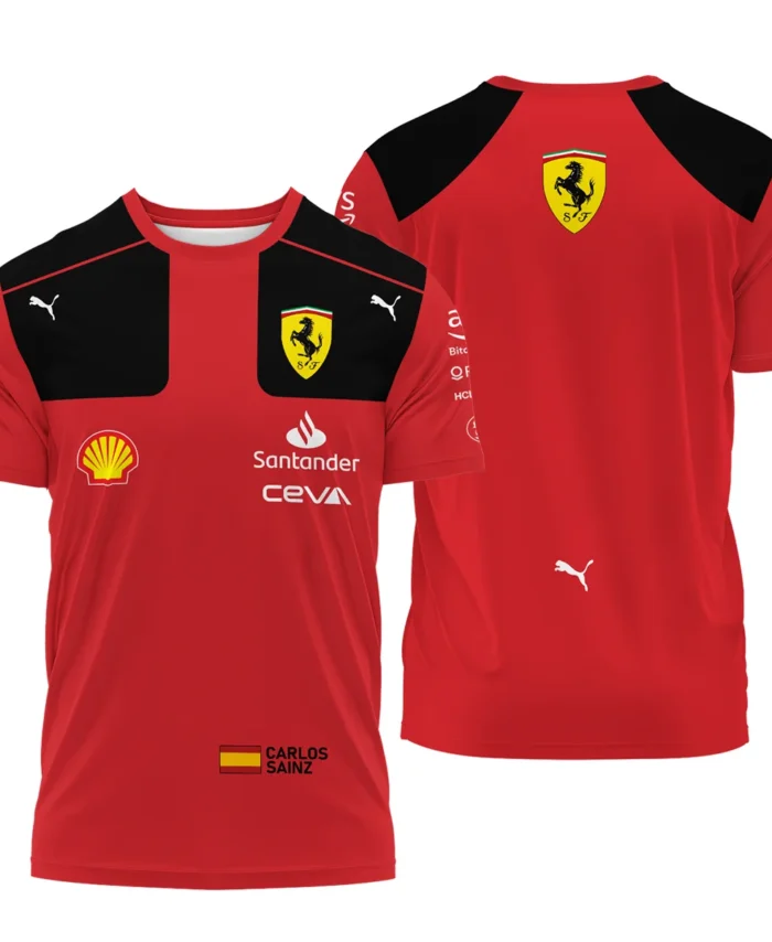 2023 Carlos Sainz Racing Suit Ferrari F1 T-Shirt BLVACS190825A10TS