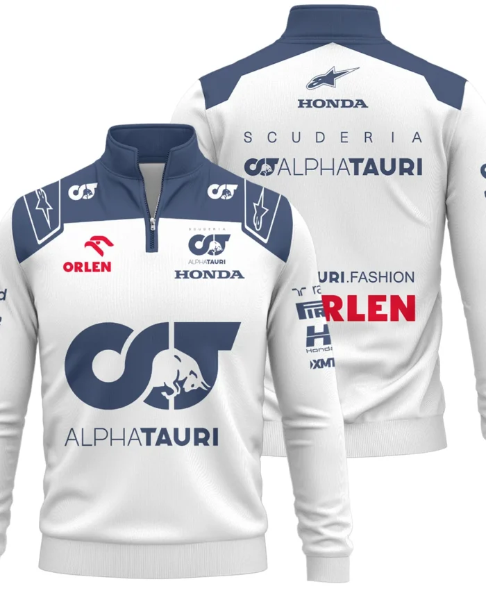 2023 Daniel Ricciardo Scuderia AlphaTauri Race Suit Quarter-Zip Sweatshirt BLVA180725A05QZS