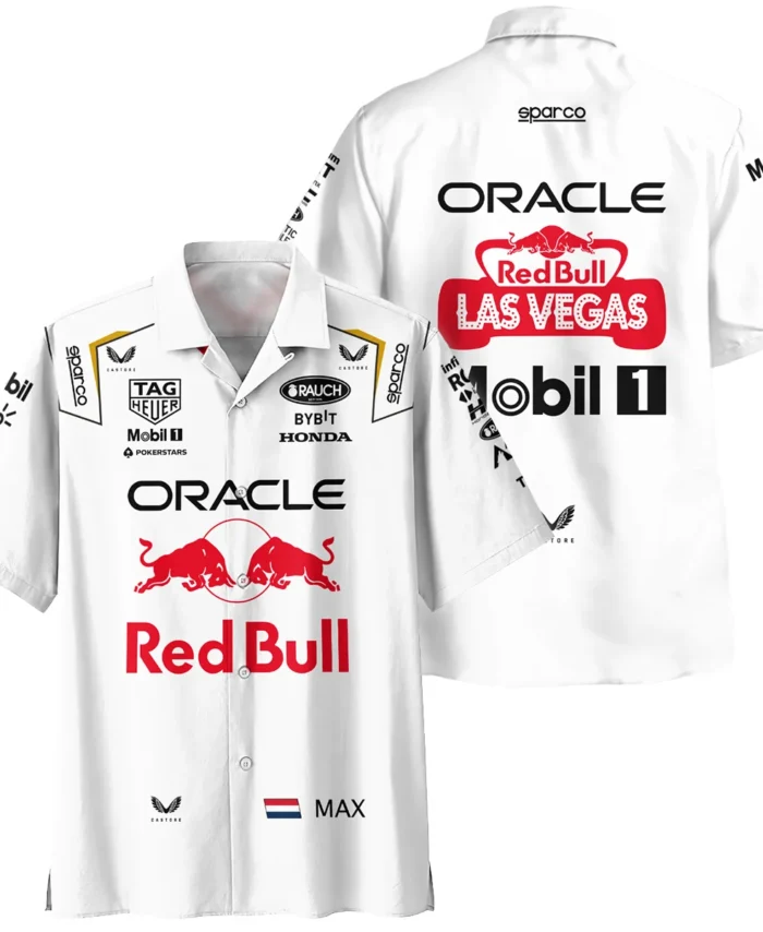 2023 Las Vegas GP Max Verstappen Racing Suit Red Bull Racing F1 Hawaiian Shirt BLVAMV281125A3HW