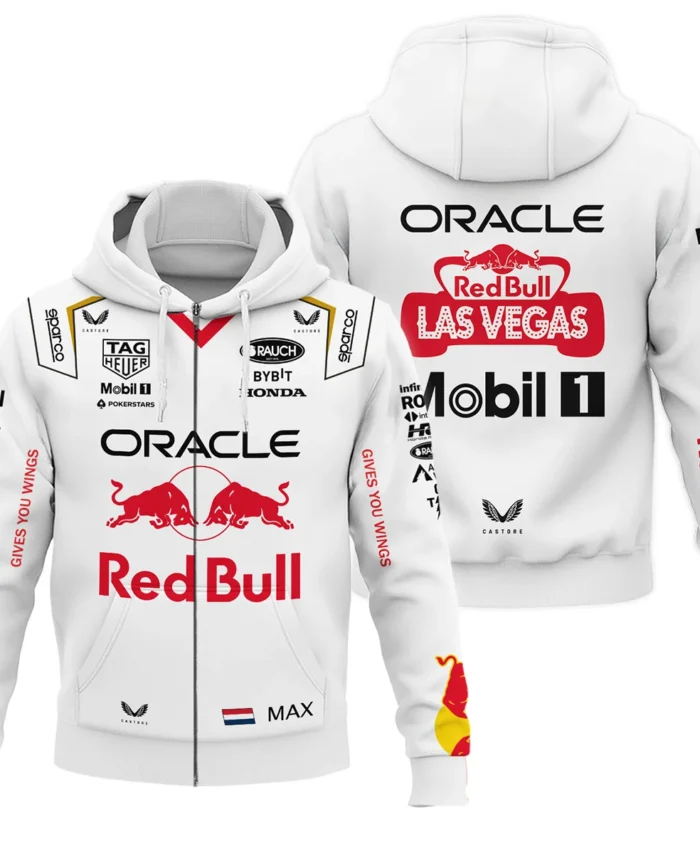 2023 Las Vegas GP Max Verstappen Racing Suit Red Bull Racing F1 Zipper Hoodie BLVAMV281125A3ZHD