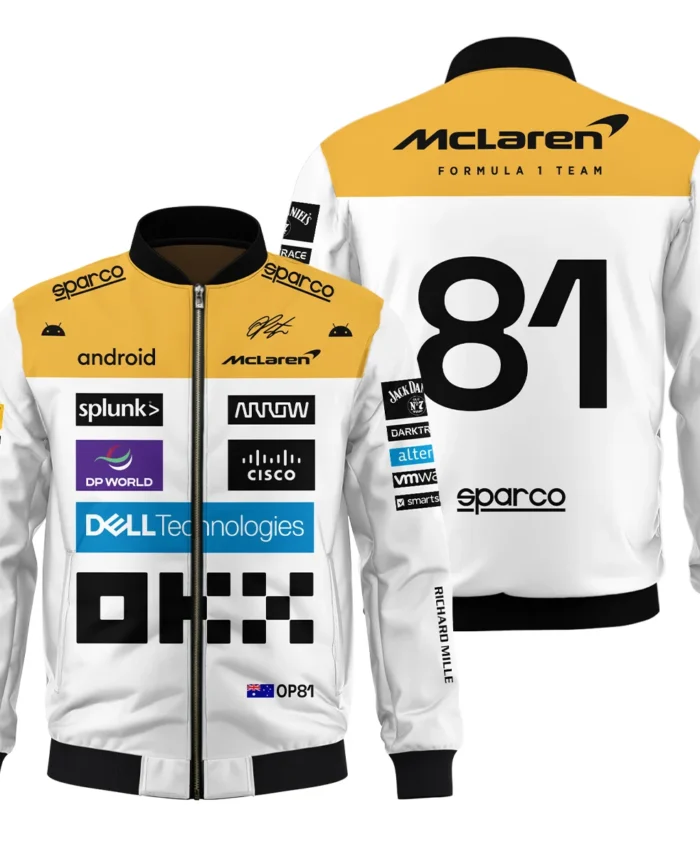 2023 Oscar Piastri Racing Suit McLaren F1 Bomber BLVAOP150825A2BB