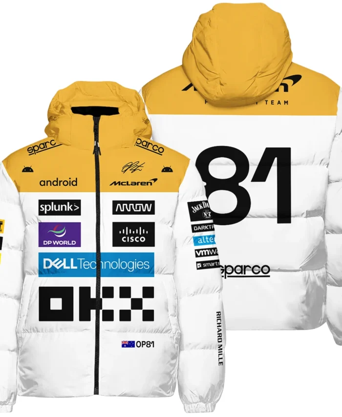 2023 Oscar Piastri Racing Suit McLaren F1 Down & Puffer Jackets BLVAOP150825A2HCJ