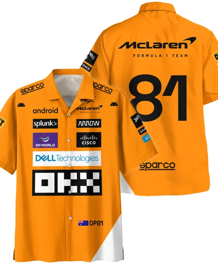 2023 Oscar Piastri Racing Suit McLaren F1 Hawaiian Shirt BLVAOP150825A1HW