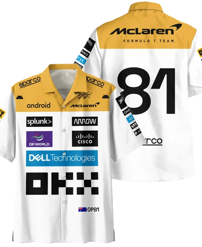 2023 Oscar Piastri Racing Suit McLaren F1 Hawaiian Shirt BLVAOP150825A2HW