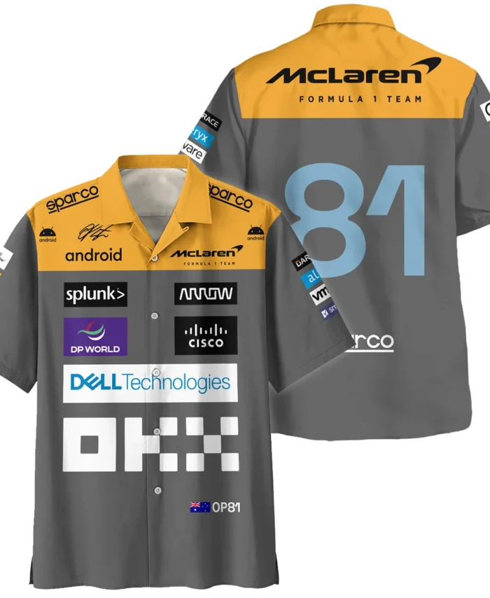 2023 Oscar Piastri Racing Suit McLaren F1 Hawaiian Shirt BLVAOP150825A3HW