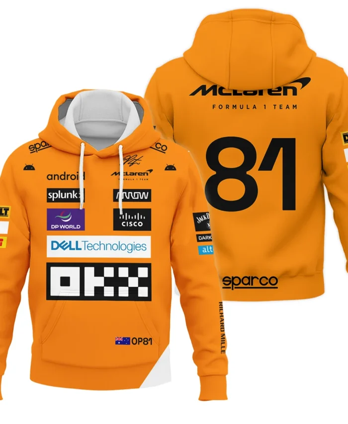 2023 Oscar Piastri Racing Suit McLaren F1 Hoodie BLVAOP150825A1HD