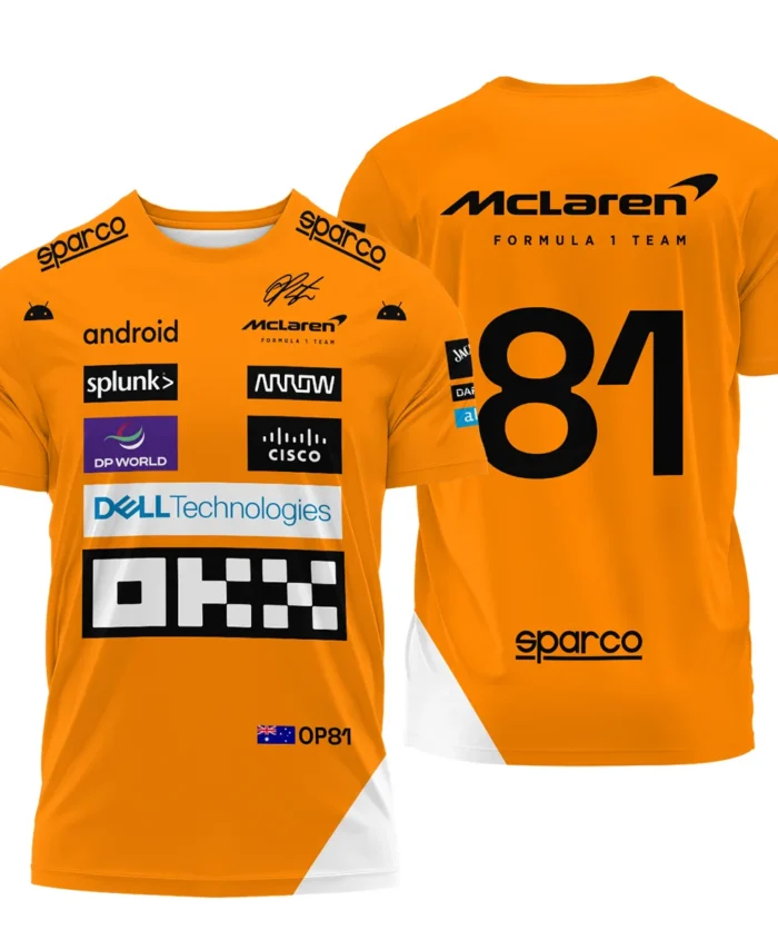2023 Oscar Piastri Racing Suit McLaren F1 T-Shirt BLVAOP150825A1TS