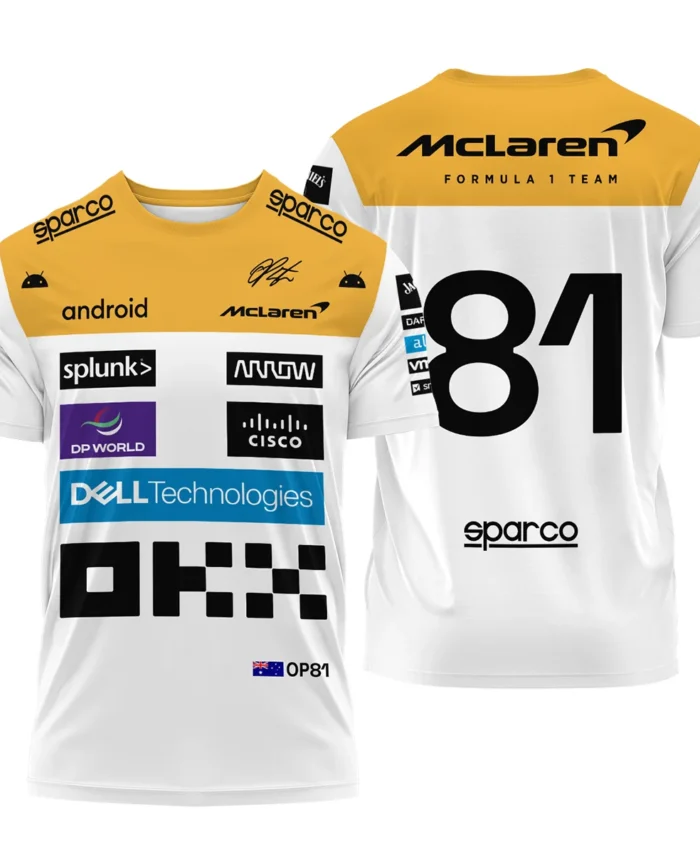 2023 Oscar Piastri Racing Suit McLaren F1 T-Shirt BLVAOP150825A2TS