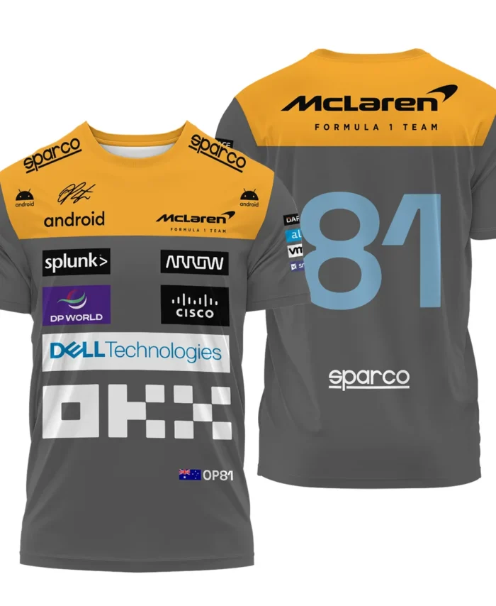 2023 Oscar Piastri Racing Suit McLaren F1 T-Shirt BLVAOP150825A3TS