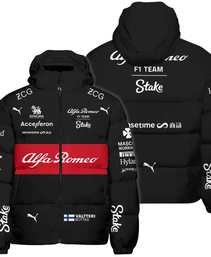2023 Valtteri Bottas Racing Suit Alfa Romeo F1 Down & Puffer Jackets BLVAVB130925A5HCJ