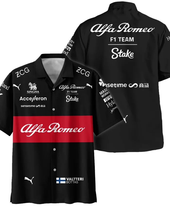 2023 Valtteri Bottas Racing Suit Alfa Romeo F1 Hawaiian Shirt BLVAVB130925A5HW