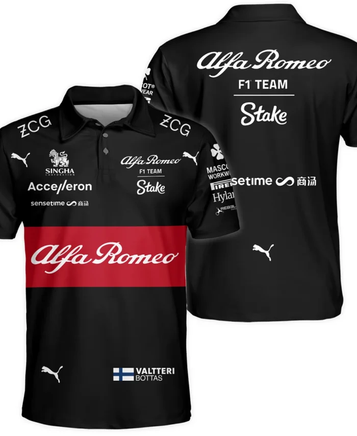 2023 Valtteri Bottas Racing Suit Alfa Romeo F1 Polo Shirt BLVAVB130925A5PL