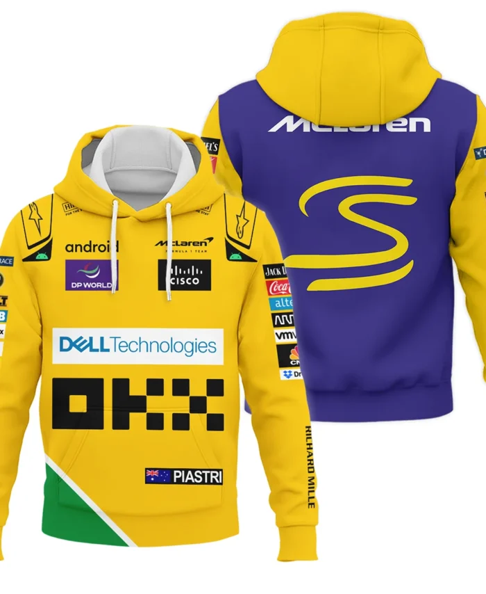 2024 Monaco GP Oscar Piastri Racing Suit McLaren F1 Hoodie BLVAOP150825A6HD