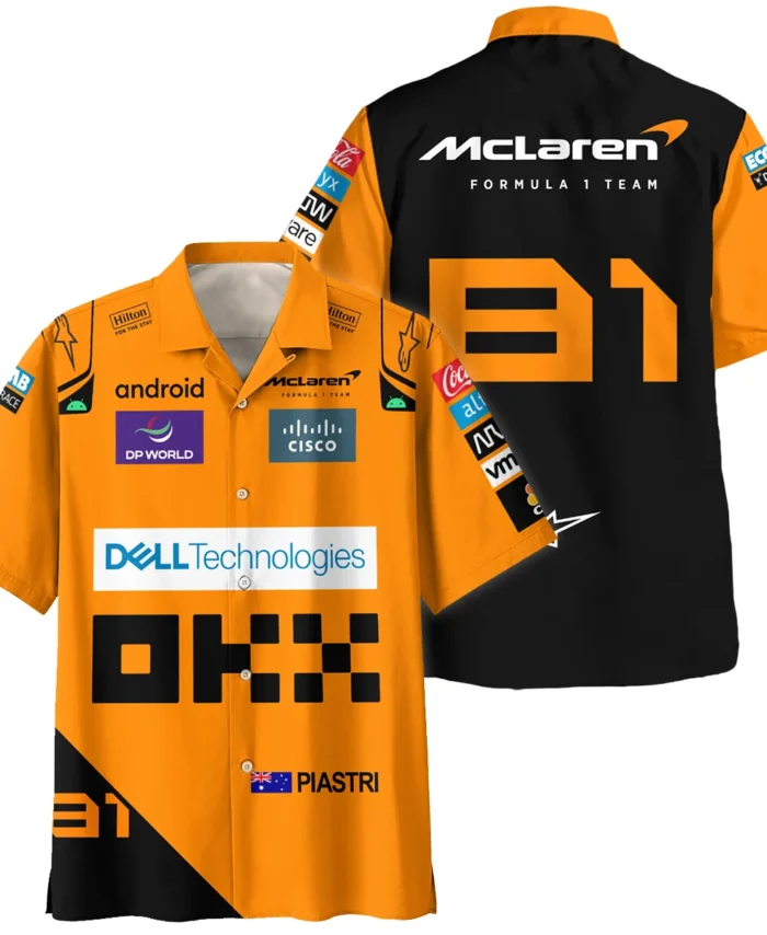 2024 Oscar Piastri Racing Suit McLaren F1 Hawaiian Shirt BLVAOP150825A5HW