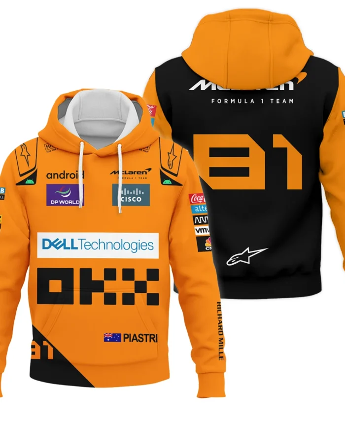2024 Oscar Piastri Racing Suit McLaren F1 Hoodie BLVAOP150825A5HD