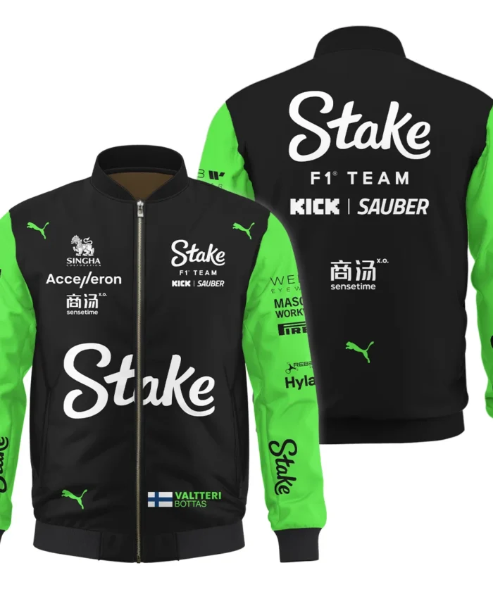 2024 Valtteri Bottas Racing Suit Kick Sauber F1 Bomber BLVAVB130925A4BB