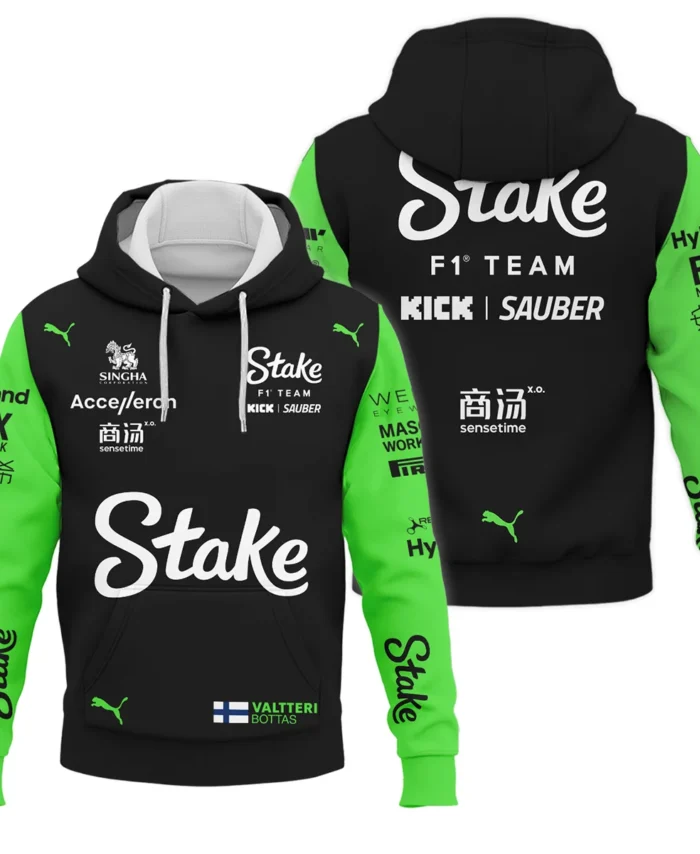 2024 Valtteri Bottas Racing Suit Kick Sauber F1 Hoodie BLVAVB130925A4HD