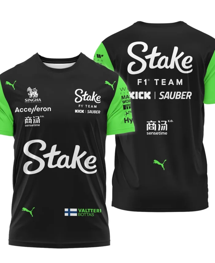 2024 Valtteri Bottas Racing Suit Kick Sauber F1 T-Shirt BLVAVB130925A4TS
