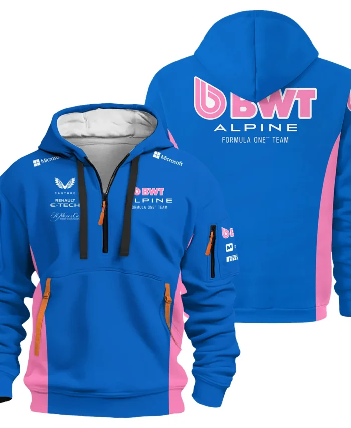 2025 Alpine F1 Race Suit Hoodie Half Zipper BLVA150725A03ALPHDF