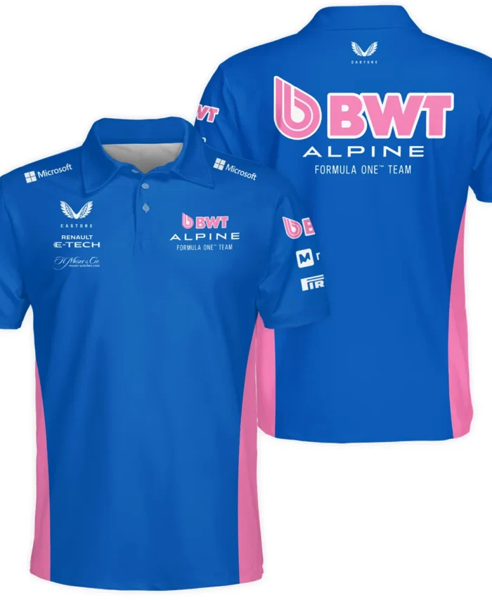 2025 Alpine F1 Race Suit Polo Shirt BLVA150725A03ALPPL