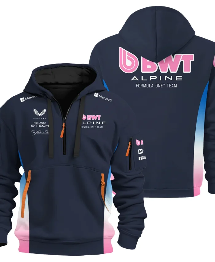 2025 Alpine F1 Team Suit Hoodie Half Zipper BLVA150725A01ALPHDF