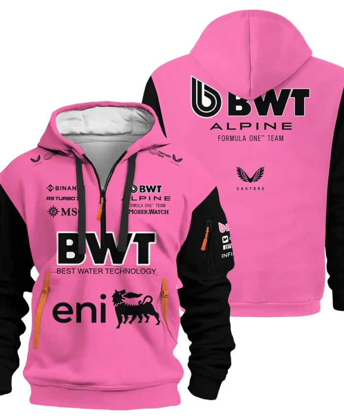 2025 Alpine F1 Team Suit Hoodie Half Zipper BLVA150725A04ALPHDF