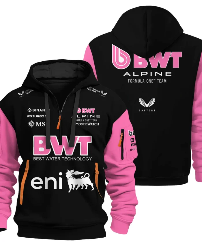 2025 Alpine F1 Team Suit Hoodie Half Zipper BLVA150725A05ALPHDF