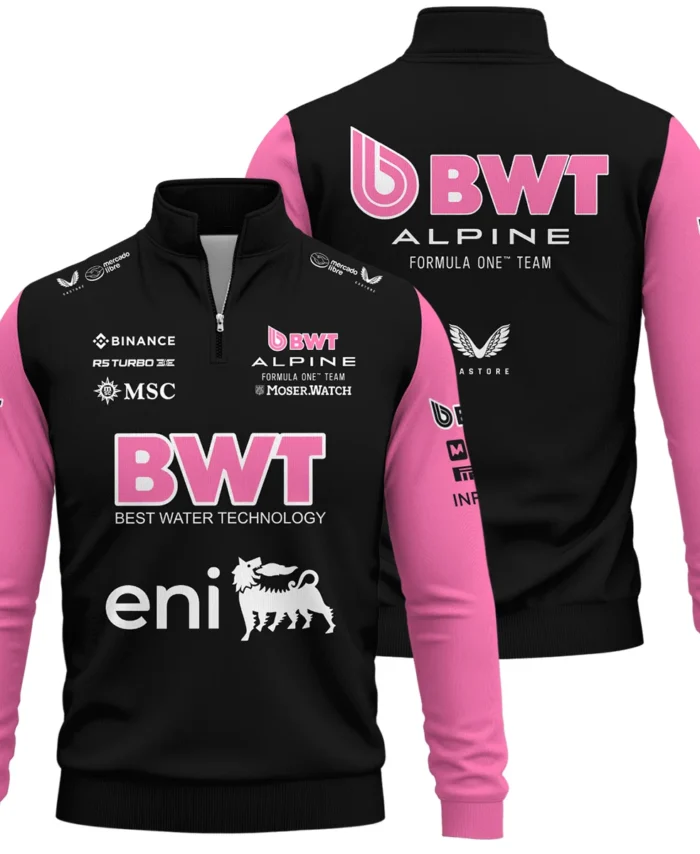 2025 Alpine F1 Team Suit Quarter-Zip Sweatshirt BLVA150725A05ALPQZS