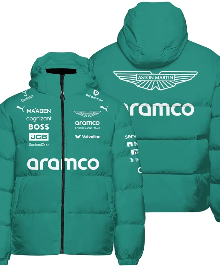 2025 Aston Martin F1 Race Suit Down & Puffer Jackets BLVA120725A04AMHCJ