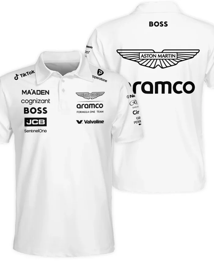 2025 Aston Martin F1 Race Suit Polo Shirt BLVA120725A03AMPL