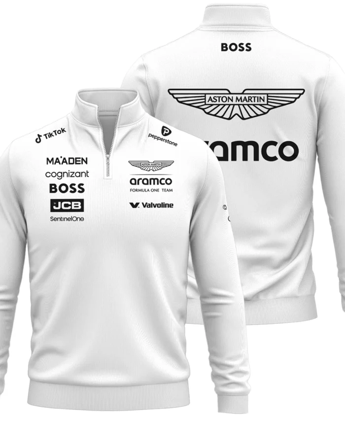 2025 Aston Martin F1 Race Suit Quarter-Zip Sweatshirt BLVA120725A03AMQZS