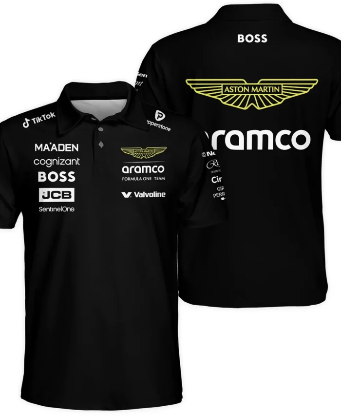 2025 Aston Martin F1 Team Suit Polo Shirt BLVA120725A02AMPL