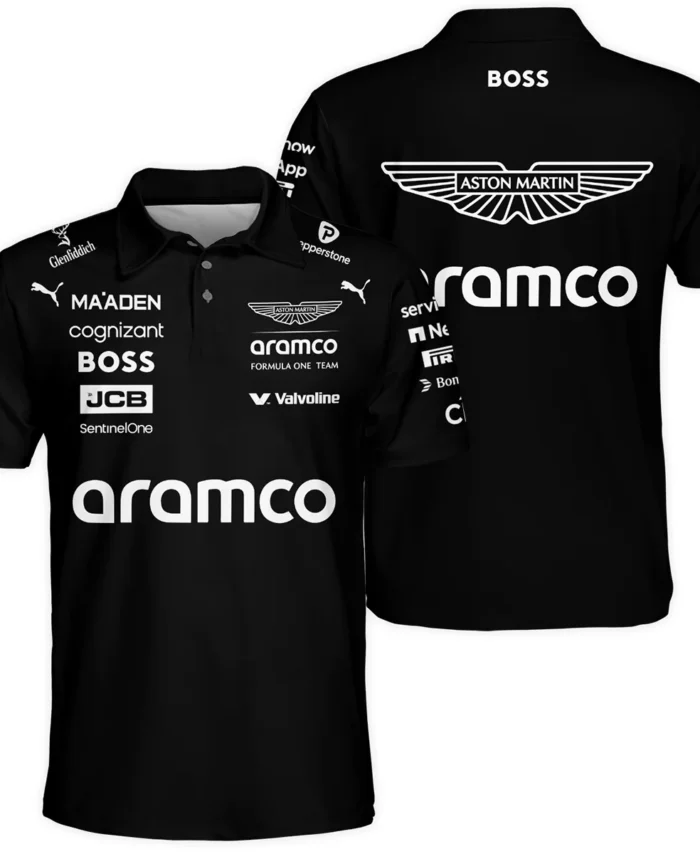 2025 Aston Martin F1 Team Suit Polo Shirt BLVA120725A05AMPL