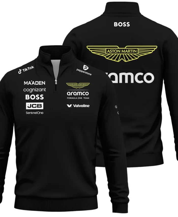 2025 Aston Martin F1 Team Suit Quarter-Zip Sweatshirt BLVA120725A02AMQZS