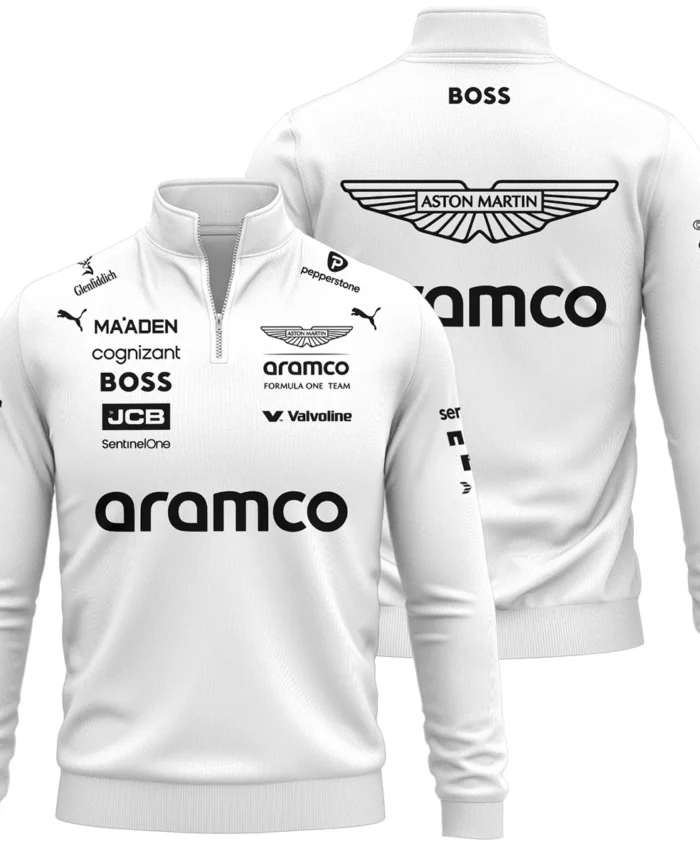 2025 Aston Martin F1 Team Suit Quarter-Zip Sweatshirt BLVA120725A06AMQZS