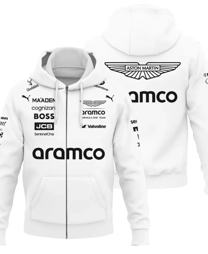 2025 Aston Martin F1 Team Suit Zipper Hoodie BLVA120725A06AMZHD