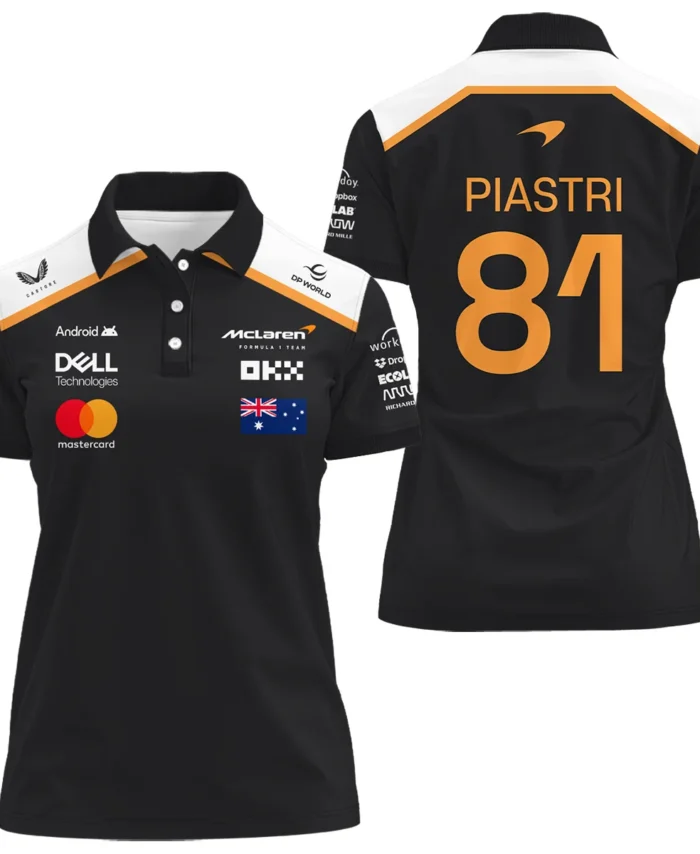 2025 Black Exclusive Women Polo Shirt BLF120625A7PL