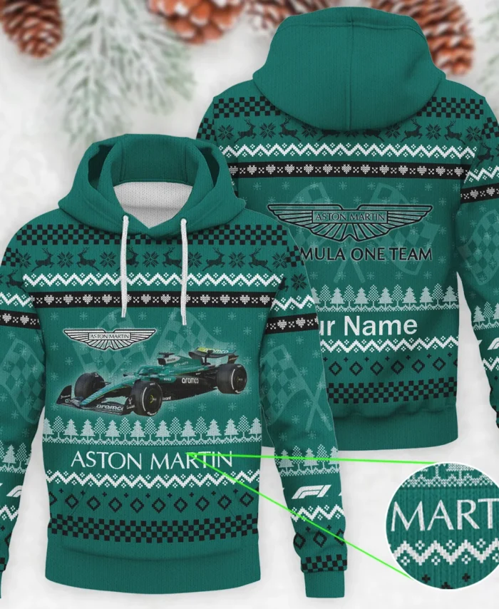2025 Car Aston Martin Formula 1 - Knitted Hoodie BLVAF12209250A22AM