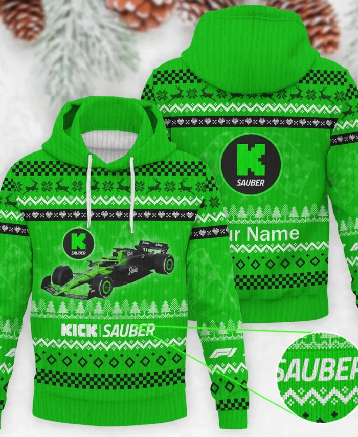 2025 Car Kick Sauber Formula 1 - Knitted Hoodie BLVAF12209250A22KS