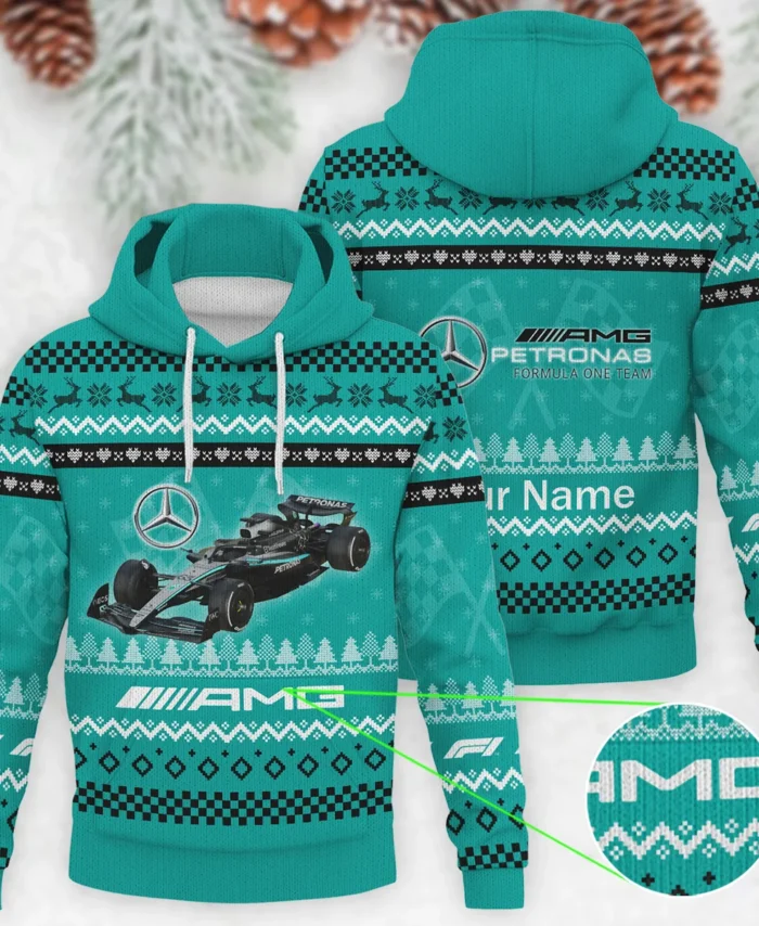 2025 Car Mercedes Formula 1 - Knitted Hoodie BLVAF12209250A22MER