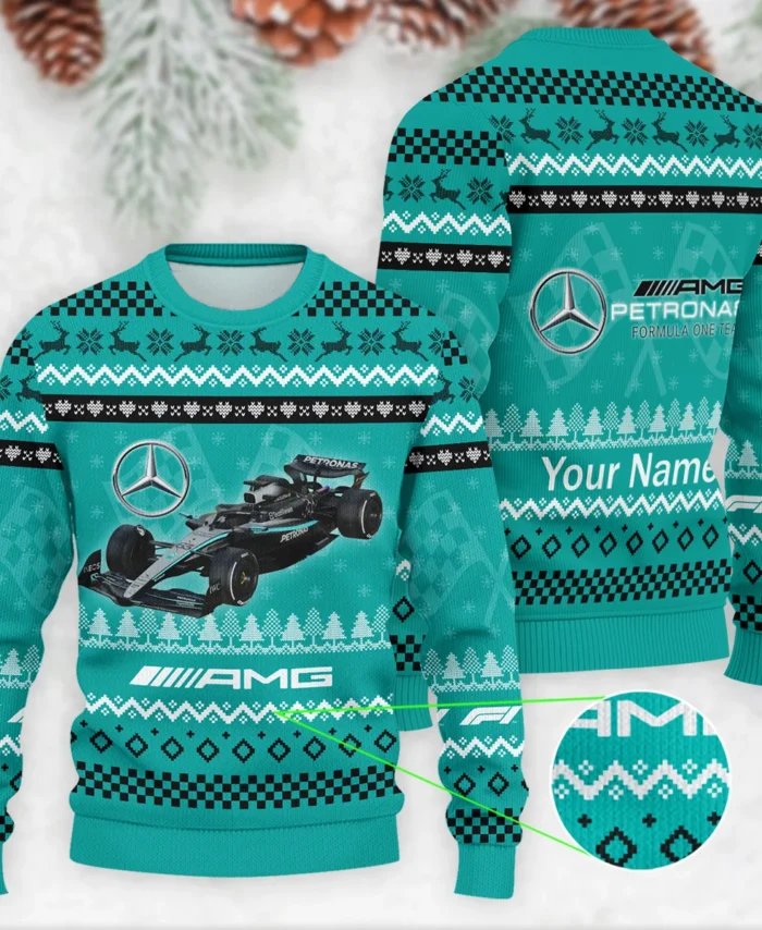 2025 Car Mercedes Formula 1 - Ugly Sweater BLVAF1220925A22MER